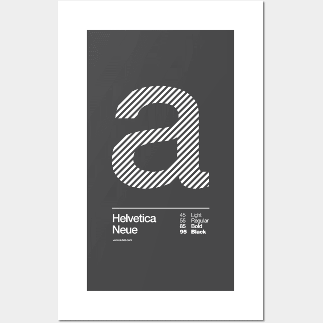 a .... Helvetica Neue Wall Art by sub88